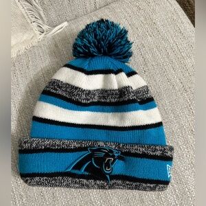 🏈Really NFL NEW ERA Carolina Panthers one size fits most excellent condition.